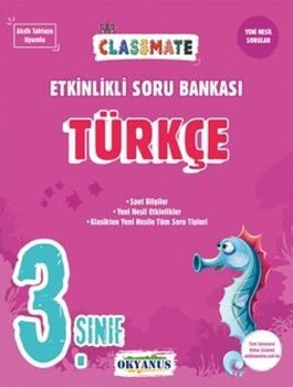  Okyanus Yayınları 3. Sınıf Türkçe Classmate Etkinlikli Soru Bankası