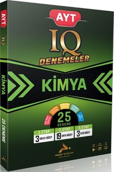  Paraf Yayınları AYT Kimya IQ Video Çözümlü 25 Branş Deneme