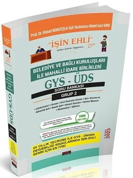  Savaş Yayınları 2025 GYS ÜDS Belediye ve Bağlı Kuruluşları Mahalli İdareler Grup 2 Soru Bankası