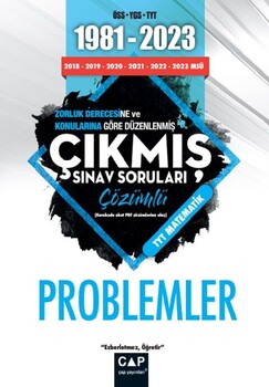  Çap Yayınları Üniversiteye Hazırlık 1981 2023 Çıkmış Sorular Problemler