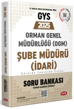  Data Yayınları 2025 GYS Orman Genel Müdürlüğü Şube Müdürü GYS Soru Bankası