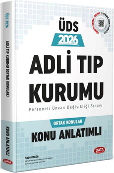  Data Yayınları 2026 ÜDS Adli Tıp Kurumu Ortak Konular Konu Anlatımlı