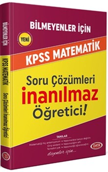  Data Yayınları Bilmeyenler İçin KPSS Matematik
