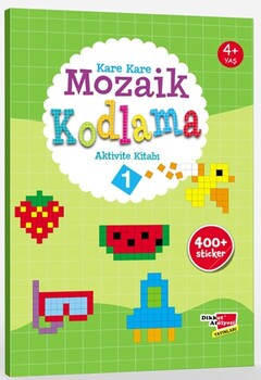  Dikkat Atölyesi Yayınları Okul Öncesi Kare Kare Mozaik Kodlama 1. Seviye