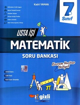  Gizli Yayınları 7. Sınıf Usta İşi Matematik Soru Bankası