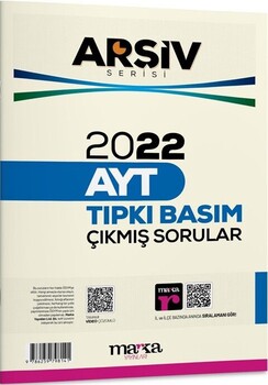  Marka Yayınları 2022 AYT Arşiv Serisi Tıpkı Basım Çıkmış Sorular