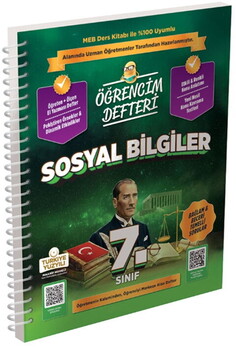Murat Yayınları 7. Sınıf Sosyal Bilgiler Öğrencim Defteri