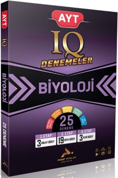  Paraf Yayınları AYT Biyoloji IQ Video Çözümlü 25 Branş Deneme