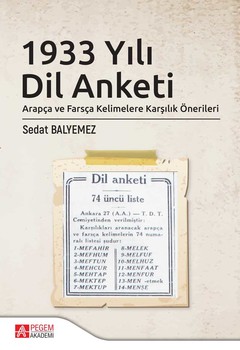  Pegem Akademi 1933 Yılı Dil Anketi
