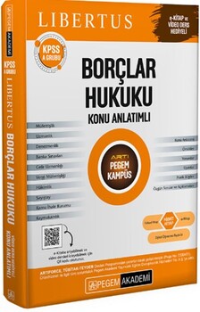  Pegem Yayınları KPSS A Grubu Libertus Borçlar Hukuku Konu Anlatımlı