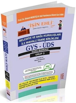  Savaş Yayınları 2025 GYS ÜDS Belediye ve Bağlı Kuruluşları Mahalli İdareler Grup 3 Soru Bankası