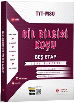  Sonuç Yayınları TYT MSÜ Dil Bilgisi Koçu Beş Etap Soru Bankası