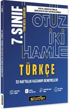  Startfen Yayınları 7. Sınıf Türkçe 32 Hamle Kazanım Denemeleri