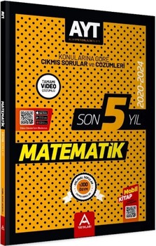 A Yayınları 2020 2024 AYT Matematik Son 5 Yıl Çıkmış Sorular