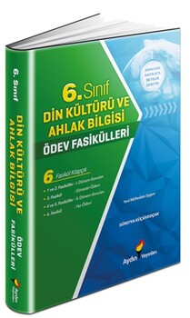  Aydın Yayınları 6. Sınıf Din Kültürü ve Ahlak Bilgisi Ödev Fasikülleri