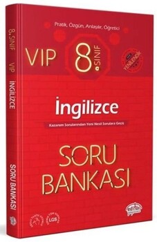  Editör Yayınları 8. Sınıf VIP İngilizce Soru Bankası