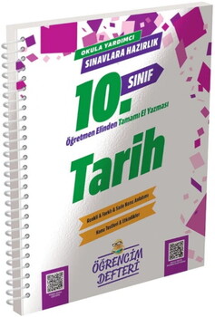  Murat Yayınları 10. Sınıf Tarih Öğrencim Defteri