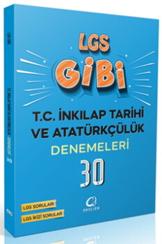  Oksijen Yayınları 8. Sınıf T. C. İnkılap Tarihi ve Atatürkçülük LGS Gibi Branş Denemeleri