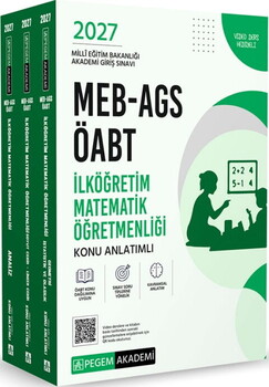 Pegem Yayınları 2027 MEB AGS ÖABT İlköğretim Matematik Konu Anlatımlı