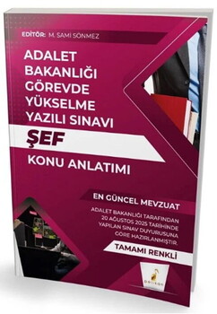  Pelikan Yayınları GYS Adalet Bakanlığı Şef Konu Anlatımı