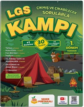  Şeker Portakalı Yayınları 8. Sınıf LGS 1. Dönem Çıkmış ve Çıkabilecek Sorular Kampı