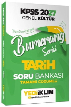 Yediiklim 2027 KPSS Genel Kültür Tarih Bumerang Soru Bankası