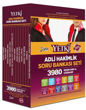  Yetki Yayınları Adli Hakimlik Soru Bankası Seti