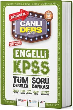  Akademi Denizi EKPSS Genel Kültür Genel Yetenek Engelli Tüm Dersler Soru Bankası