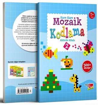  Dikkat Atölyesi Yayınları Okul Öncesi Kare Kare Mozaik Kodlama 2. Seviye