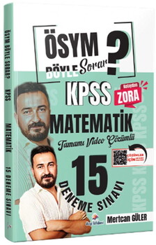  Dizgi Kitap ÖSYM Böyle Sorar 2026 KPSS Matematik Tamamı Video Çözümlü 15 Deneme