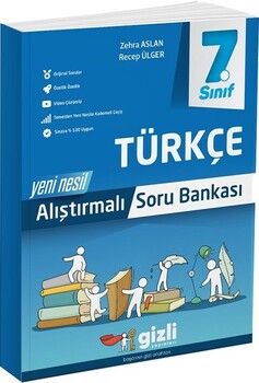  Gizli Yayınları 7. Sınıf Türkçe Alıştırmalı Soru Bankası