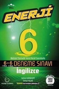  Palme Yayınları 6. Sınıf Enerji İngilizce 6+6 Deneme Sınavı