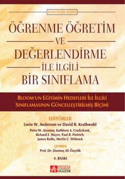  Pegem Akademi Öğrenme Öğretim ve Değerlendirme ile İlgili Bir Sınıflama