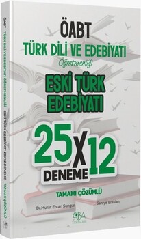  CBA Akademi ÖABT Eski Türk Edebiyatı 25x12 Deneme Çözümlü