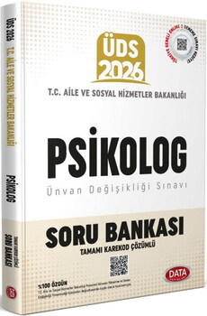  Data Yayınları 2026 ÜDS Aile ve Sosyal Hizmetler Bakanlığı Psikolog Soru Bankası