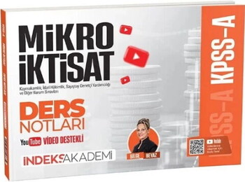  İndeks Akademi 2026 KPSS A Grubu Mikro İktisat Video Ders Notları