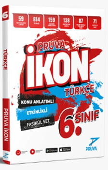  Pruva Akademi 6. Sınıf Türkçe İkon Konu Anlatım Kitabı