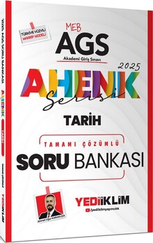  Yediiklim  2025 MEB AGS Ahenk Serisi Tarih Tamamı Çözümlü Soru Bankası