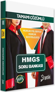  Yetki Yayınları 2026 HMGS Hukuk Felsefesi Hukuk Sosyolojisi Soru Bankası Çözümlü