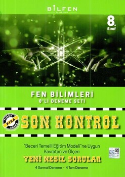  Bilfen Yayıncılık 8. Sınıf Fen Bilimleri Son Kontrol 8 li Deneme Seti