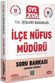  Data Yayınları 2026 GYS T.C. İçişleri Bakanlığı İlçe Nüfus Müdürü Soru Bankası