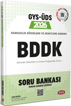  Data Yayınları 2026 GYS ÜDS Bankacılık Düzenleme ve Denetleme Kurumu Soru Bankası