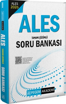  Pegem Yayınları 2026 ALES Tamamı Çözümlü Soru Bankası