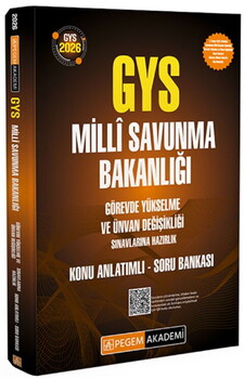  Pegem Yayınları 2026 Milli Savunma Bakanlığı GYS ve Unvan Değişikliği Sınavı Konu Anlatımlı Soru Bankası
