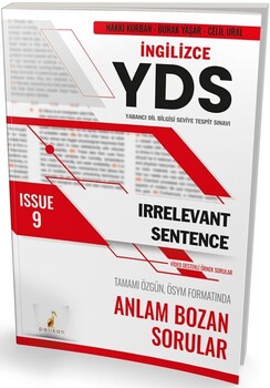  Pelikan Yayınları YDS İngilizce Irrelevant Sentence Issue 9