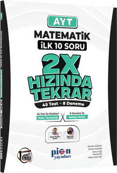 Pion Yayınları AYT Matematik Ders Platosu İlk 10 Soru 2X Hızında Tekrar