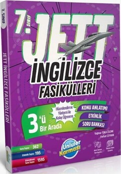  Ünlüler Yayınları 7. Sınıf İngilizce JETT Soru Fasikülleri
