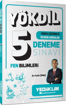  Yediiklim  YÖKDİL Fen Bilimleri Tamamı Video Çözümlü 5 Deneme