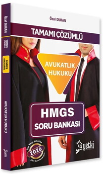  Yetki Yayınları 2026 HMGS Avukatlık Hukuku Soru Bankası Çözümlü