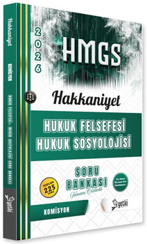  Yetki Yayınları 2026 HMGS Hukuk Felsefesi Hukuk Sosyolojisi Hakkaniyet Soru Bankası